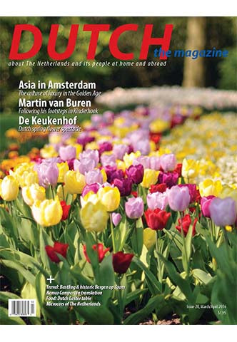 Dutch 2016 03 04 cover with De Keukenhof tulips
