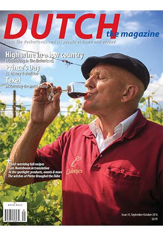 Dutch 2016 09 10 cover with Freek Verhoeven wine